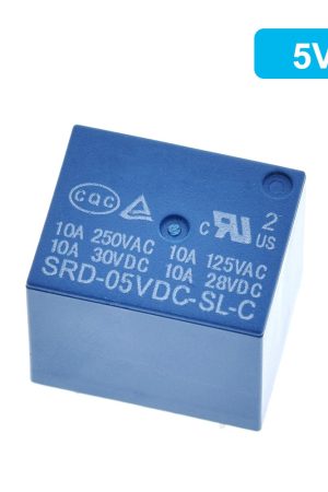 Электромеханическое мини реле 5в на пять 5 контактов SRD-05VDC-SL-C 5V электрический модуль